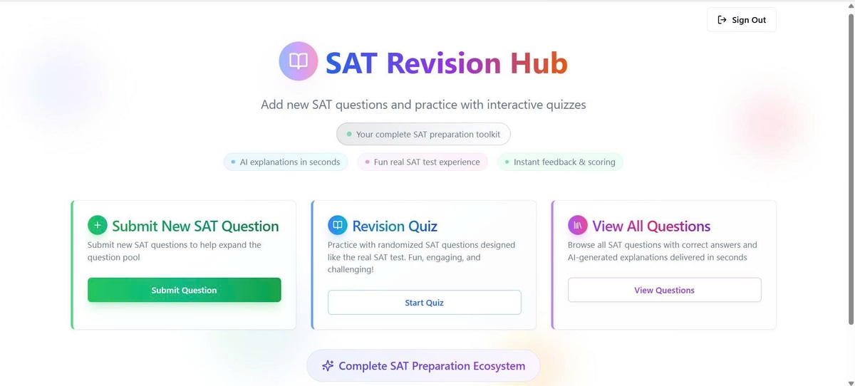 SAT Revision Hub